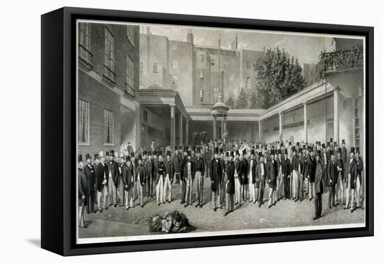 Tattersall's Horse Sale Yard at Hyde Park Corner, London, Pre 1865-Charles Mottram-Framed Stretched Canvas