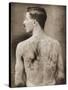 Tattoed British Sailor During the Great War of 1914-18 (Back View)-null-Stretched Canvas