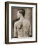 Tattoed British Sailor During the Great War of 1914-18 (Back View)-null-Framed Photographic Print