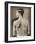 Tattoed British Sailor During the Great War of 1914-18 (Back View)-null-Framed Photographic Print