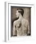 Tattoed British Sailor During the Great War of 1914-18 (Back View)-null-Framed Photographic Print