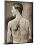 Tattoed British Sailor During the Great War of 1914-18 (Back View)-null-Mounted Photographic Print