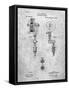 Tattoing Machine Patent 1891-Cole Borders-Framed Stretched Canvas