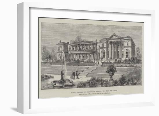 Tatton, Cheshire, the Seat of Lord Egerton, View from the Garden-Frank Watkins-Framed Giclee Print