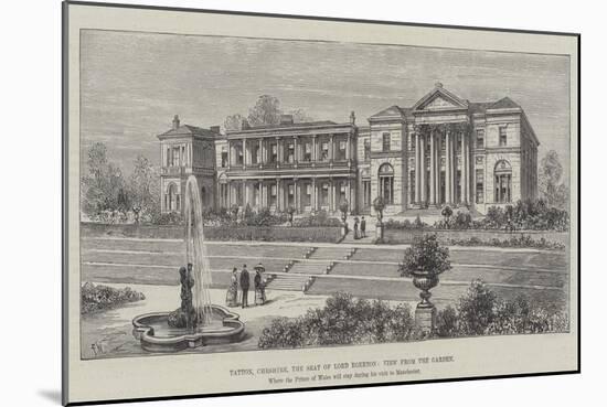 Tatton, Cheshire, the Seat of Lord Egerton, View from the Garden-Frank Watkins-Mounted Giclee Print