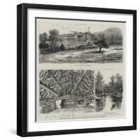 Tatton Park, Knutsford, Cheshire, the Seat of Lord Egerton of Tatton-Henry William Brewer-Framed Giclee Print