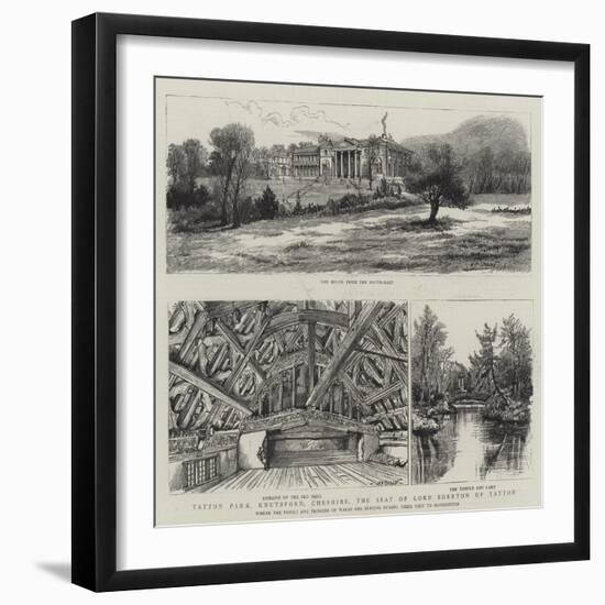 Tatton Park, Knutsford, Cheshire, the Seat of Lord Egerton of Tatton-Henry William Brewer-Framed Giclee Print