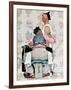 "Tattoo Artist", March 4,1944-Norman Rockwell-Framed Giclee Print