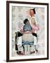 "Tattoo Artist", March 4,1944-Norman Rockwell-Framed Giclee Print