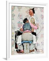 "Tattoo Artist", March 4,1944-Norman Rockwell-Framed Giclee Print