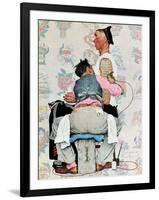 "Tattoo Artist", March 4,1944-Norman Rockwell-Framed Giclee Print