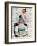 "Tattoo Artist", March 4,1944-Norman Rockwell-Framed Premium Giclee Print