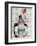 "Tattoo Artist", March 4,1944-Norman Rockwell-Framed Premium Giclee Print