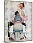 "Tattoo Artist", March 4,1944-Norman Rockwell-Mounted Premium Giclee Print