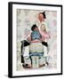 "Tattoo Artist", March 4,1944-Norman Rockwell-Framed Premium Giclee Print