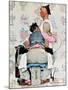 "Tattoo Artist", March 4,1944-Norman Rockwell-Mounted Premium Giclee Print