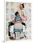 "Tattoo Artist", March 4,1944-Norman Rockwell-Framed Giclee Print