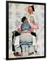 "Tattoo Artist", March 4,1944-Norman Rockwell-Framed Giclee Print