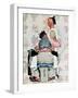 "Tattoo Artist", March 4,1944-Norman Rockwell-Framed Premium Giclee Print