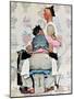 "Tattoo Artist", March 4,1944-Norman Rockwell-Mounted Premium Giclee Print