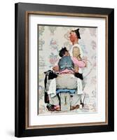 "Tattoo Artist", March 4,1944-Norman Rockwell-Framed Giclee Print