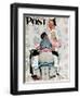 "Tattoo Artist" Saturday Evening Post Cover, March 4,1944-Norman Rockwell-Framed Premium Giclee Print