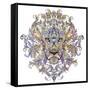 Tattoo, Graphics Head of A Lion with A Mane-Vensk-Framed Stretched Canvas