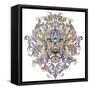 Tattoo, Graphics Head of A Lion with A Mane-Vensk-Framed Stretched Canvas