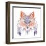 Tattoo, Portrait of A Wild Fox-Vensk-Framed Art Print