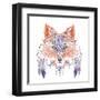 Tattoo, Portrait of A Wild Fox-Vensk-Framed Art Print