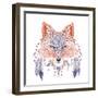 Tattoo, Portrait of A Wild Fox-Vensk-Framed Premium Giclee Print