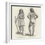 Tattooed Haida Woman and Man-null-Framed Giclee Print