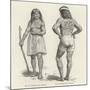 Tattooed Haida Woman and Man-null-Mounted Giclee Print