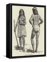 Tattooed Haidas-null-Framed Stretched Canvas