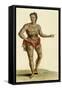 Tattooed Hawaiian Warrior, 1824-null-Framed Stretched Canvas