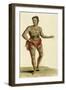 Tattooed Hawaiian Warrior, 1824-null-Framed Giclee Print