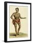 Tattooed Hawaiian Warrior, 1824-null-Framed Giclee Print