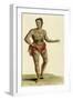 Tattooed Hawaiian Warrior, 1824-null-Framed Giclee Print