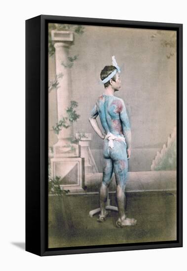 Tattooed Japanese Groom (Bett), Japan, 1882-Felice Beato-Framed Stretched Canvas