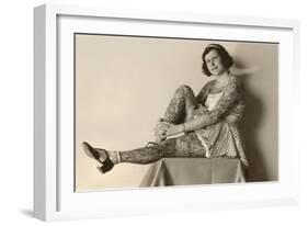 Tattooed Lady-null-Framed Art Print