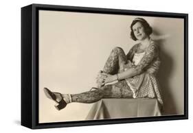 Tattooed Lady-null-Framed Stretched Canvas