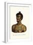 Tattooed Man of Nukahiwa, 1824-Karl Joseph Brodtmann-Framed Giclee Print