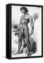 Tattooed Native from Easter Island-null-Framed Stretched Canvas