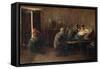 Tattooing Camorra Members, 1888-1890-Gioacchino Toma-Framed Stretched Canvas