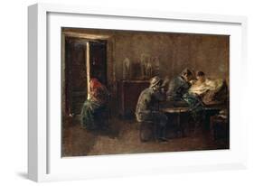 Tattooing Camorra Members, 1888-1890-Gioacchino Toma-Framed Giclee Print