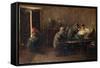 Tattooing Camorra Members, 1888-1890-Gioacchino Toma-Framed Stretched Canvas