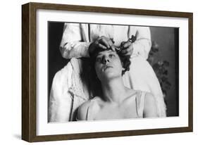 Tattooing the Eyebrows-null-Framed Photographic Print