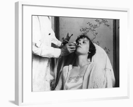 Tattooing the Lips-null-Framed Photographic Print