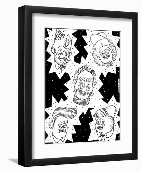 Tattoos-KASHINK-Framed Art Print