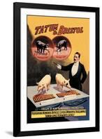 Tatum and Bristol's Troupe of Trained Pigs-null-Framed Art Print